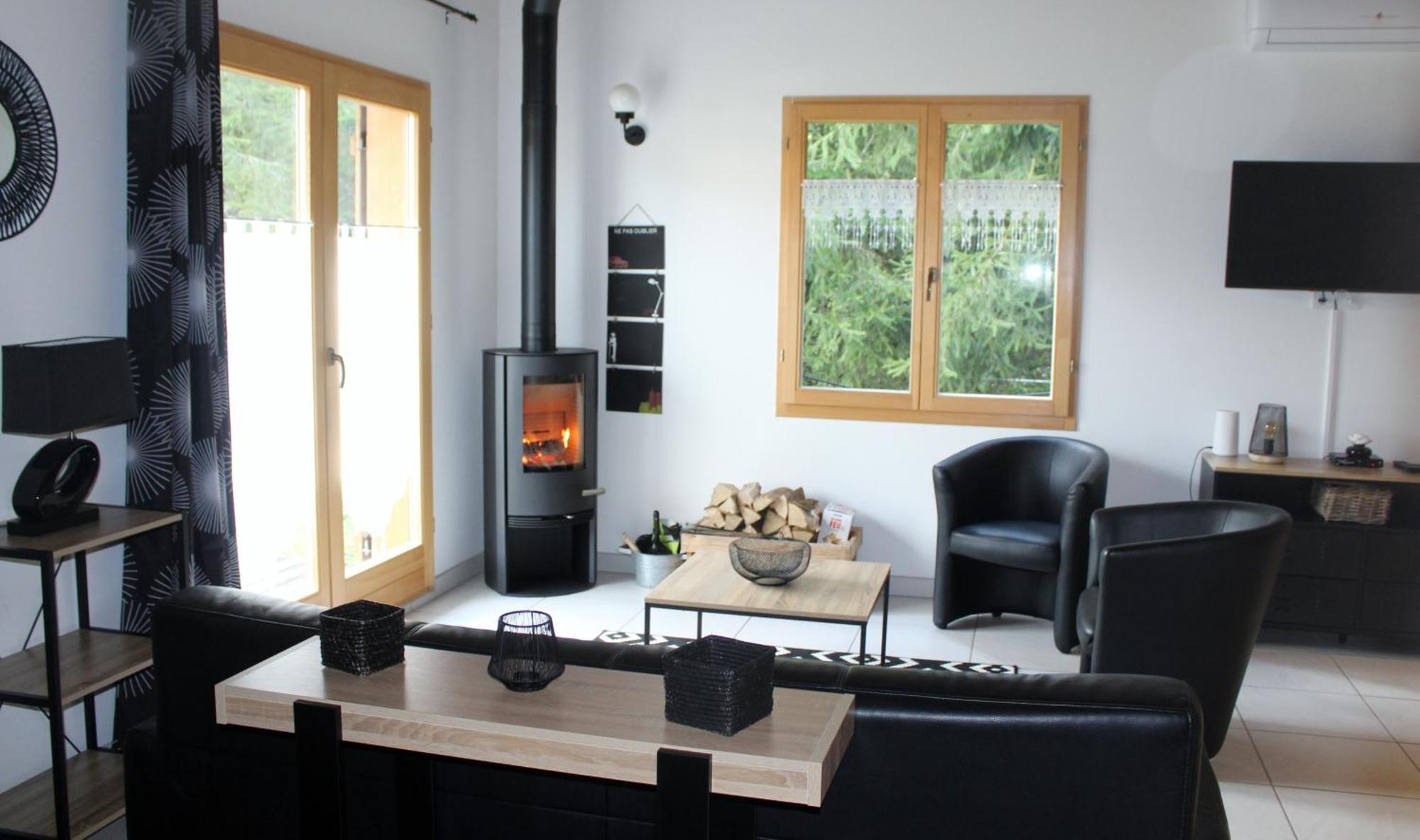 Chalet De Charme Le Contemporain Ney Exterior foto