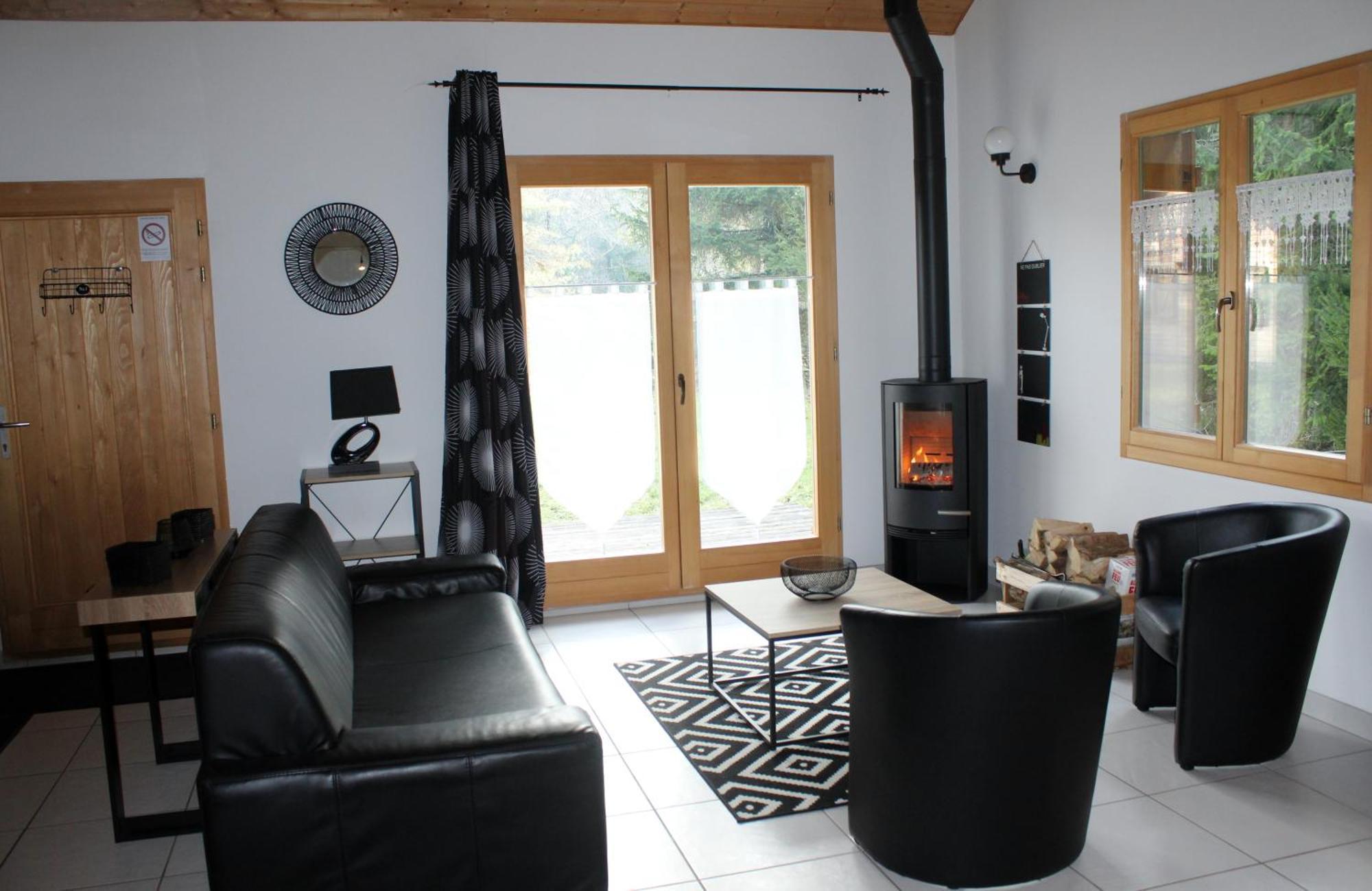 Chalet De Charme Le Contemporain Ney Exterior foto