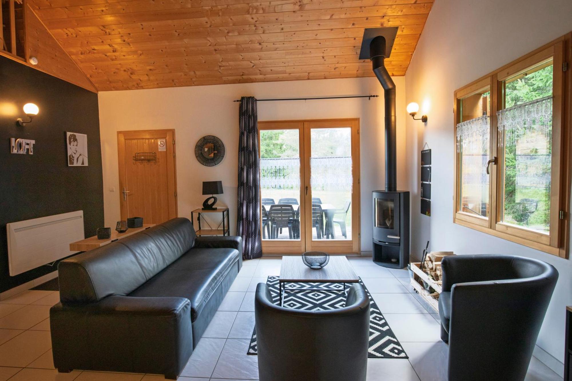 Chalet De Charme Le Contemporain Ney Exterior foto